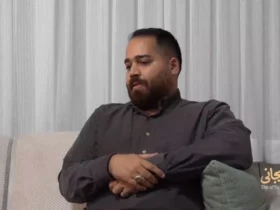 حضور لاریجانی در منزل شهید حاج رمضان