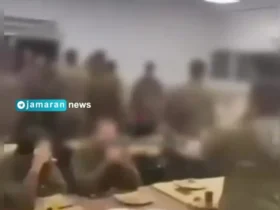 درگیری شدید بین سربازان اسرائیلی با صندلی و سطل زباله