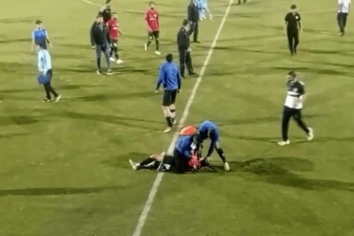 دو برادر فوتبالی با سلاح سرد به دروازه بان تیم لیگ حمله کردند!