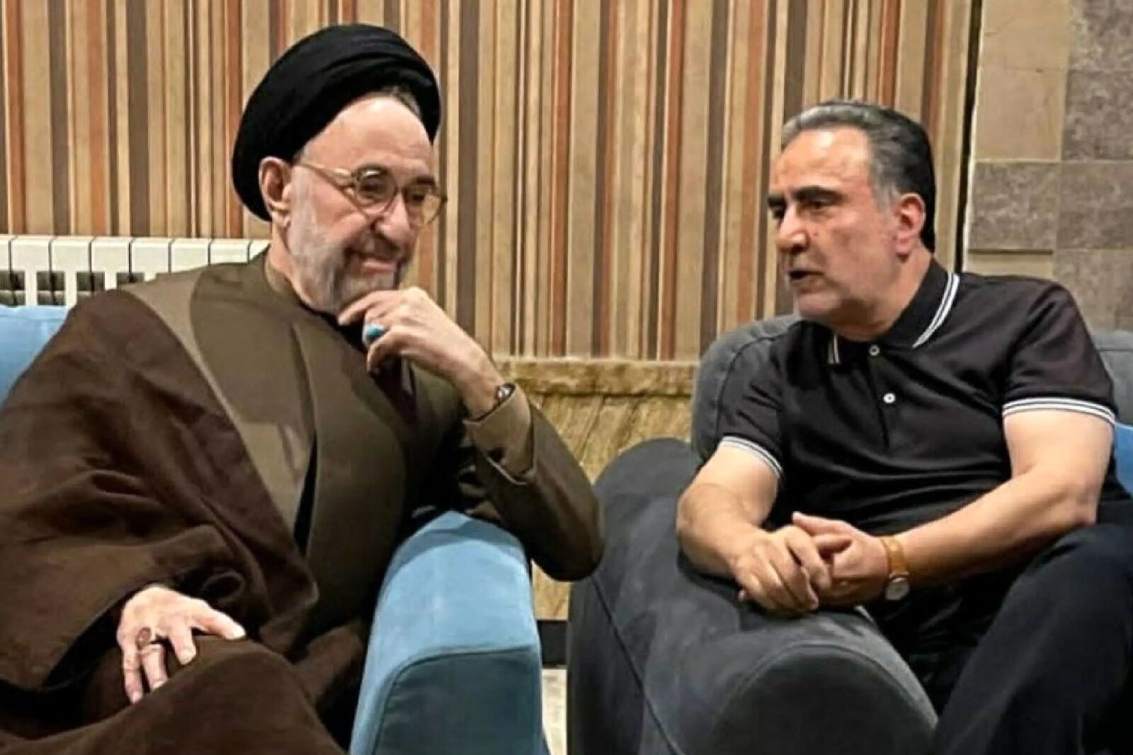 دیدار سید محمد خاتمی و ابطحی با مصطفی تاج زاده 1 دیدار سید محمد خاتمی و ابطحی با مصطفی تاج زاده