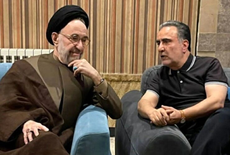 دیدار سید محمد خاتمی و ابطحی با مصطفی تاج زاده 9 دیدار سید محمد خاتمی و ابطحی با مصطفی تاج زاده