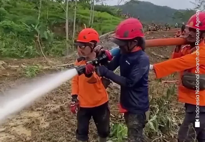 رانش زمین مرگبار در اندونزی