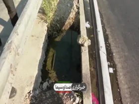روزانه هزاران لیتر آب در بزرگراه آزادگان هدر می رود 8 روزانه هزاران لیتر آب در بزرگراه آزادگان هدر می رود