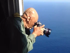 عکاسی در طوفان؛ وقتی در هواپیما باز می شود