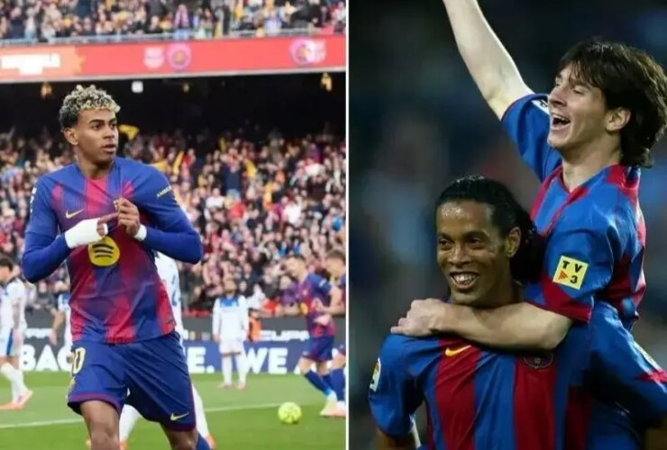 لمینه یامال مسی را شکست داد!