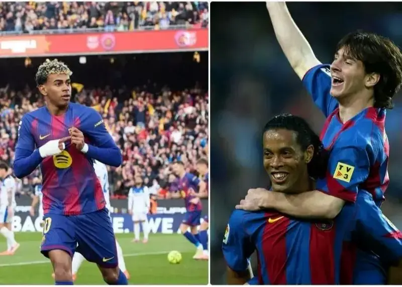 لمینه یامال مسی را شکست داد!