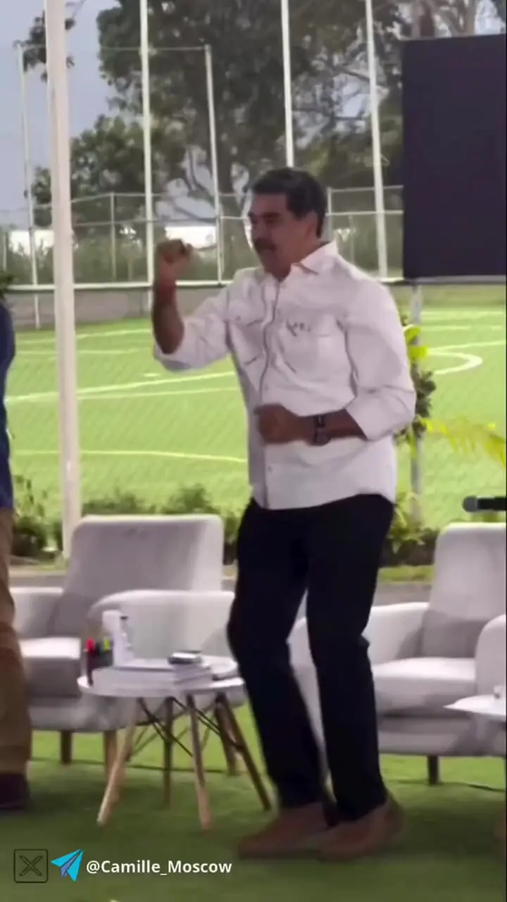 مادورو از رقص معروف ترامپ تقلید کرد