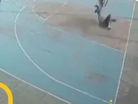 مرگ تکان دهنده ورزشکار جوان آویزان شده از حلقه بسکتبال