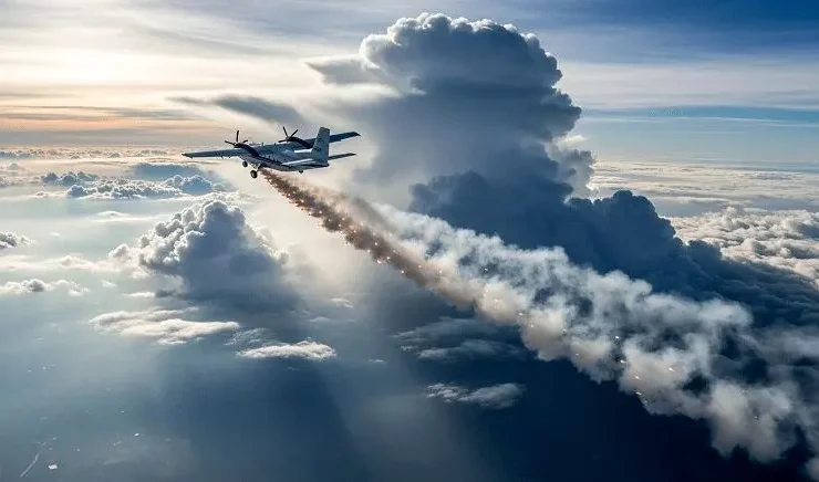 پرواز هواپیمای بارورسازی ابرها بر فراز دریاچه ارومیه 27 پرواز هواپیمای بارورسازی ابرها بر فراز دریاچه ارومیه