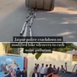 پلیس هند اگزوزهای موتورسیکلت های گوش شکن را نابود می کند