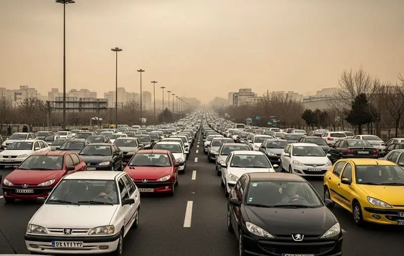 تهران، ترافیک، آلودگی هوا، خودرو، خودرو
