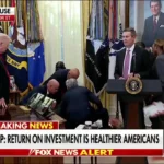 یکی از مدیران آمریکایی در جریان پخش زنده در دفتر ترامپ بیهوش شد