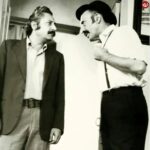 عکس/ جمشید مشایخی 38 ساله در کنار مرتضی احمدی 48 ساله; سال 1351