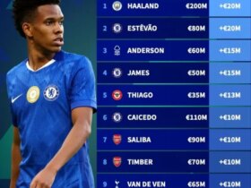 در ادامه گران ترین بازیکنان لیگ برتر را مشاهده می کنید. ارلینگ هالند در صدر قرار دارد 14 3amdacbq8