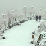 بارش شدید برف در زنجان