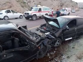 تصادف زنجیره ای در اتوبان تهران-قم حوالی فرودگاه امام: ۱۱ مصدوم 3 تصادف زنجیره ای در اتوبان تهران-قم حوالی فرودگاه امام: ۱۱ مصدوم