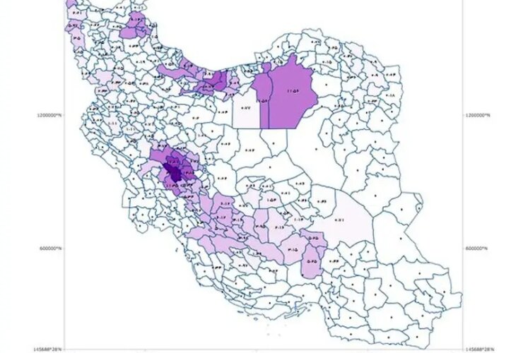 بارش برف در غرب ایران