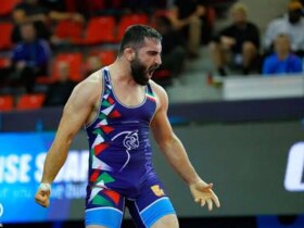 مبارزه سخت حسن یزدانی با مقام سوم جهان در فینال 11 مبارزه سخت حسن یزدانی با مقام سوم جهان در فینال