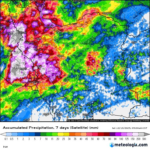 نقشه ماهواره ای بارش