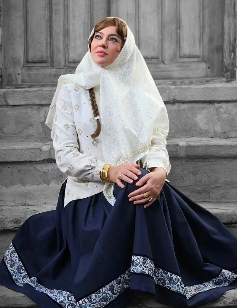 عکس جدید رزیتا غفاری با گریم متفاوت در بامد خمار 5 رزیتا غفاری