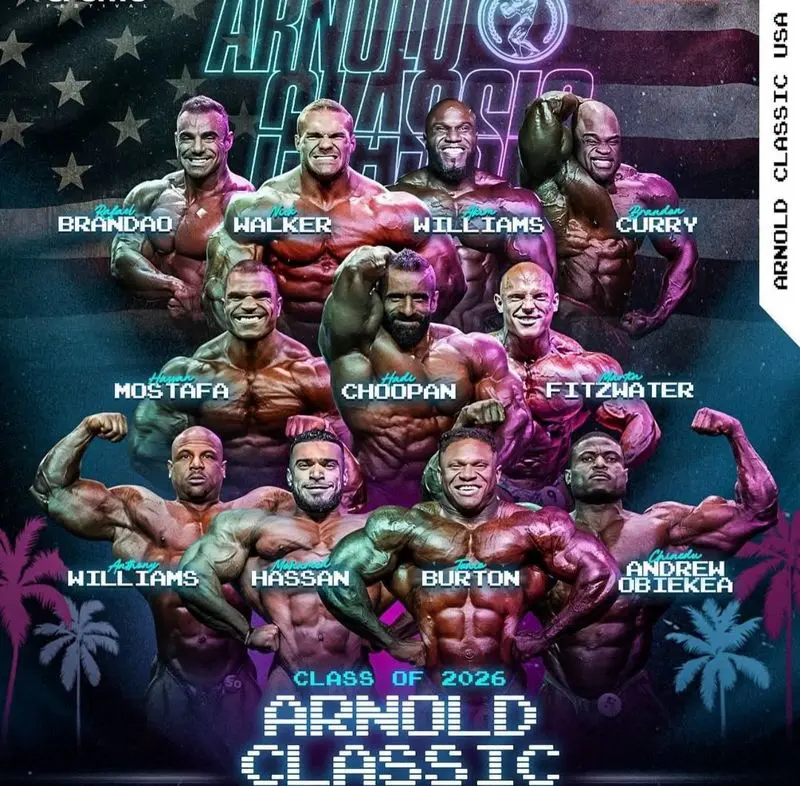 آرنولد کلاسیک آمریکایی 2026 با حضور 2 ایرانی; هادی چوپان و وحید بادپی 5 4cpt0ajt4