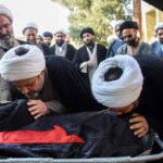 تصاویر; پیکر آیت الله سید محمد شاهچراگی در سمنان تشییع شد