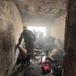 آتش سوزی در یک برج مسکونی در پایتخت با کمک آتش نشانان 10 نفر از ساکنان را نجات دادند.