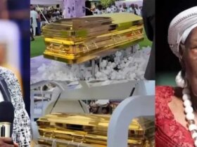 روحانی معروف مادر 104 ساله خود را در تابوت طلاکاری شده به خاک سپرد 8 نیجریه