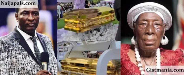 روحانی معروف مادر 104 ساله خود را در تابوت طلاکاری شده به خاک سپرد 4 نیجریه