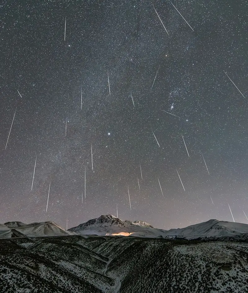 اوج بارش شهابی جمینید بر فراز کوه سبلان 5 سبلان