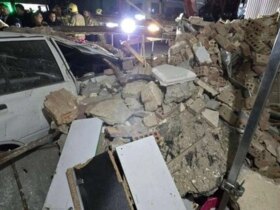 4 نفر زیر آوار ساختمان فروریخته در یافت آباد زنده ماندند