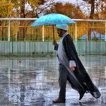 تصاویر; در قم باران می بارد