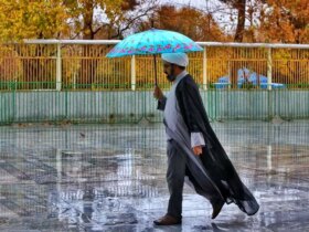 تصاویر; در قم باران می بارد