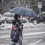 بارش برف برق بخشی از مشهد را قطع کرد