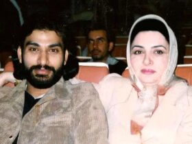 ناصر عبداللهی; صدایی ماندگار که به سرعت محو می شود 8 ناصر عبداللهی و همسرش