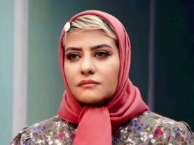 رابعه اسکویی در کنار استاد محمدعلی کشاورز ۲۰ سال پیش