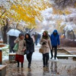 تصاویر; اصفهان در قاب سفید در زمستان