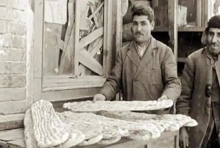 انواع نان و دستمزد نانوایی در سال 1344