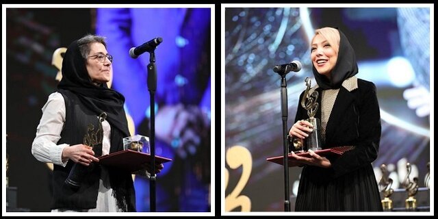 برگزیدگان جشنواره حافظ معرفی شدند/ بهترین بازیگر زن پریناز ایزدیار و غزل شاکری/ بهترین فیلم سال پیر پاسور است. 4 بهترین بازیگر زن پریناز ایزدیار و غزل شاکری/بهترین فیلم سال پیرپسر شد.