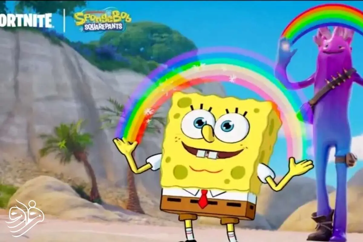 باب اسفنجی وارد دنیای فورتنایت شد!