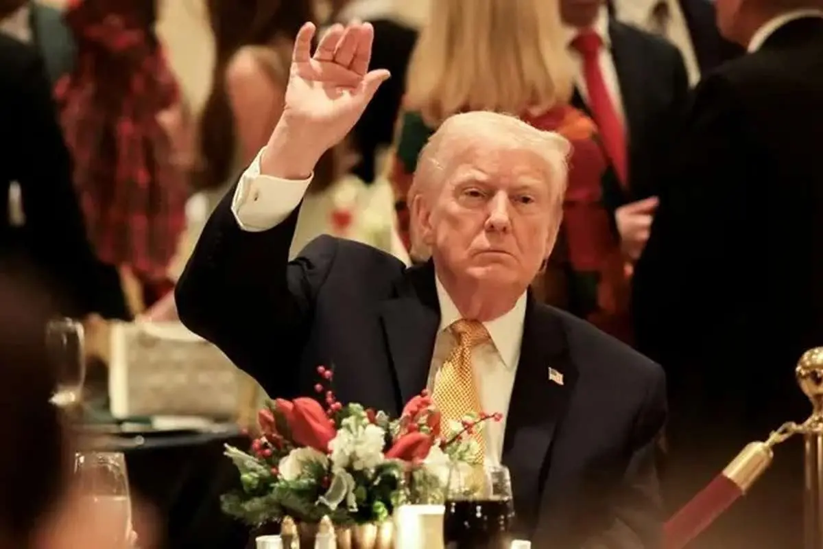 ویدئویی از شام کریسمس ترامپ و ملانیا در مارالاگو