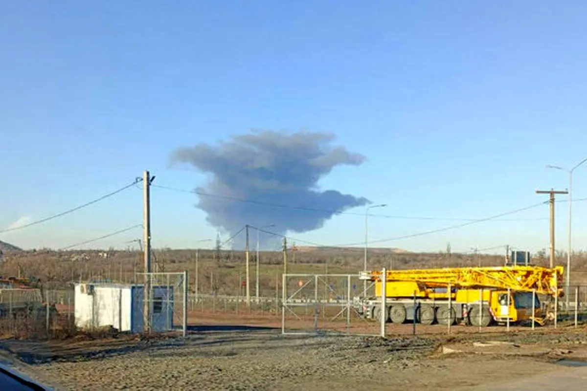 انفجار در پالایشگاه نفت روسیه پس از حمله موشکی اوکراین