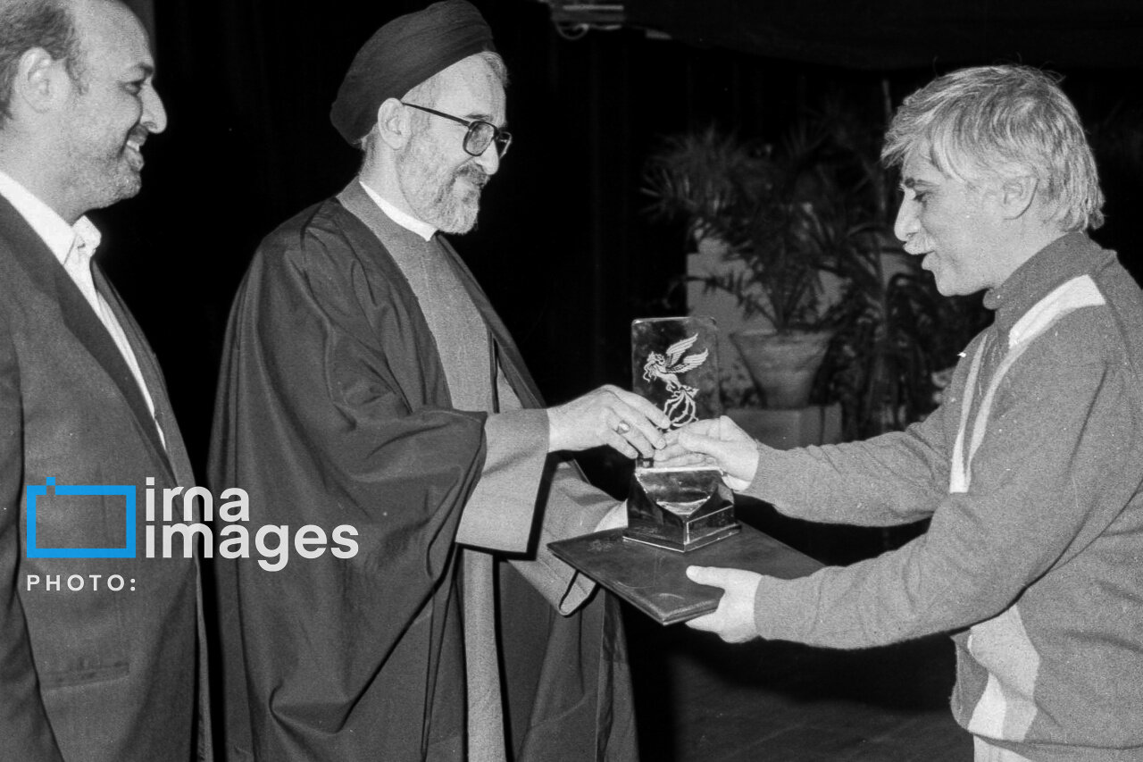 بهرام بیضایی و سید محمد خاتمی، 1370/عکس