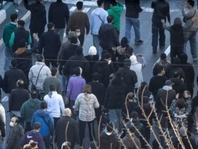 گزارش تصویری از تجمع امروز در خیابان لاله زار و مرکز تهران