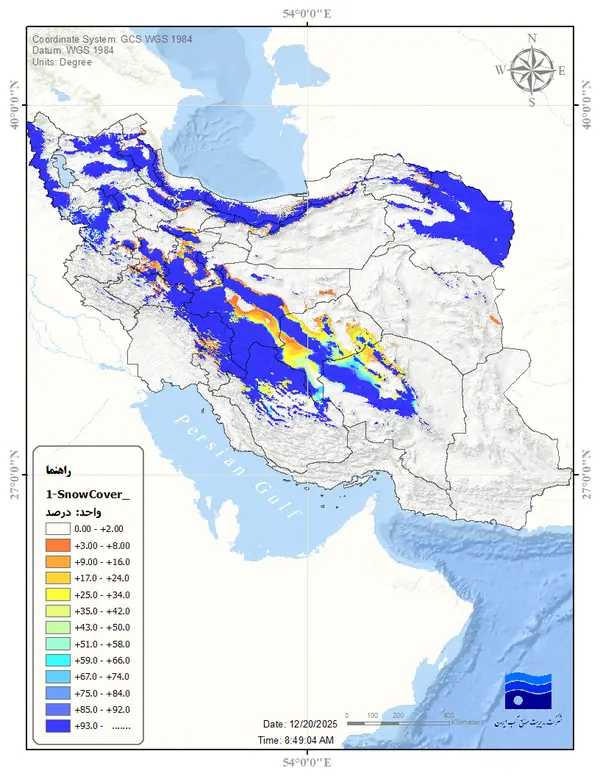 22 درصد ایران پوشیده از برف است 5 تصاویر ماهواره ای