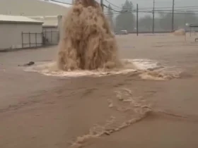 آبگرفتگی شبکه های فاضلاب کالیفرنیا پس از سیل