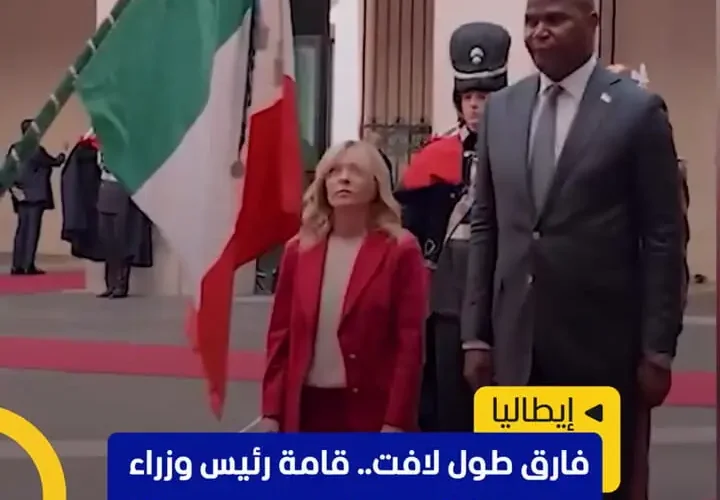 اختلاف قد چشمگیر جورجیا مالونی با رئیس جمهور موزامبیک به سوژه داغ رسانه ها تبدیل شد 17 اختلاف قد چشمگیر جورجیا مالونی با رئیس جمهور موزامبیک به سوژه داغ رسانه ها تبدیل شد