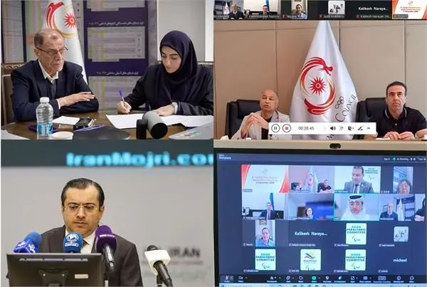 اولین جلسه کمیته پاراآسیایی شورای المپیک آسیا با حضور محمود خسروی، وفا، حسین المسلم و مجید رشید برگزار شد. 1 اولین جلسه کمیته پاراآسیایی شورای المپیک آسیا با حضور محمود خسروی، وفا، حسین المسلم و مجید رشید برگزار شد.