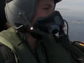 اولین پرواز ولیعهد 20 ساله اسپانیا با هواپیمای نظامی