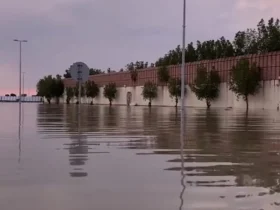 باران شدید در جده؛ خیابان ها تبدیل به دریاچه شدند 9 باران شدید در جده؛ خیابان ها تبدیل به دریاچه شدند